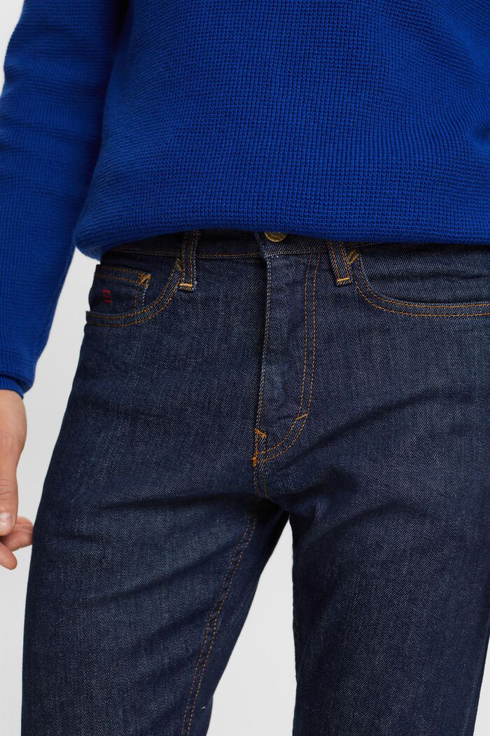 Mid-Rise Slim Selvedge Jeans, BLUE RINSE, detail image number 4