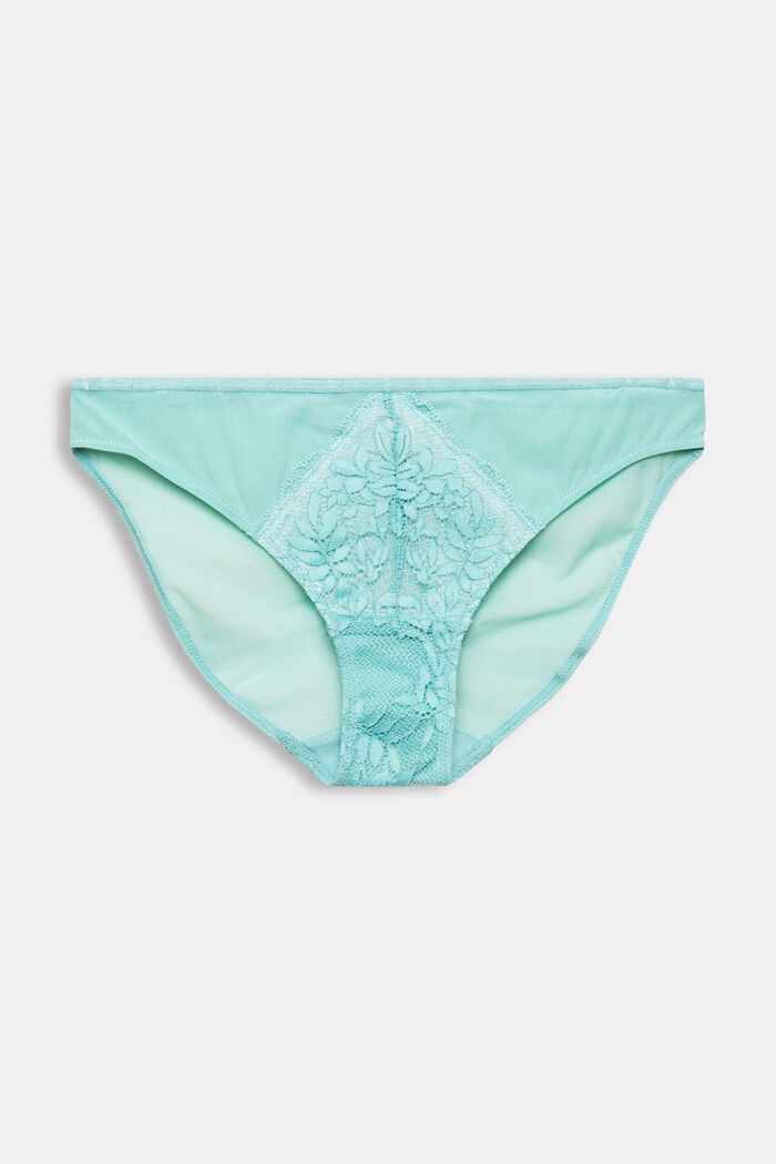 Hipster briefs with lace, AQUA GREEN, detail image number 5