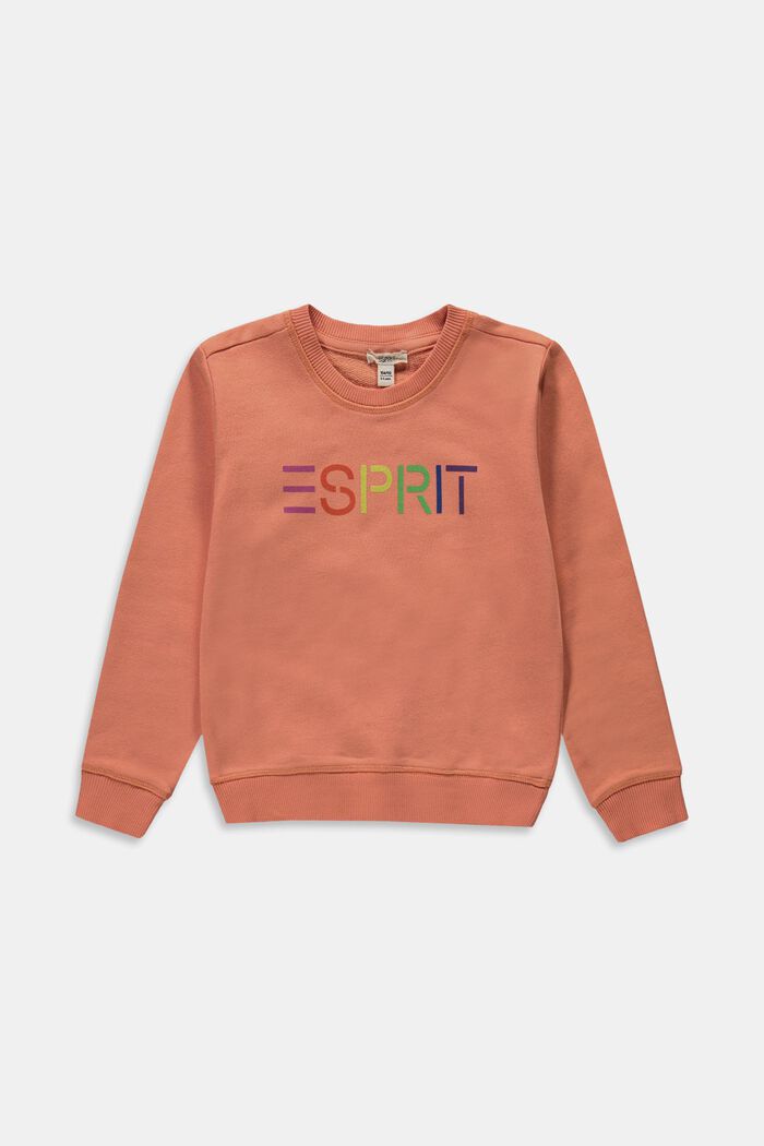 Sweatshirt with a colourful logo, 100% cotton