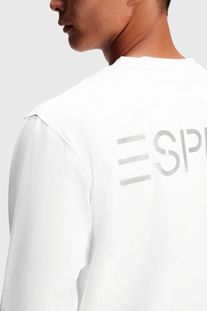 Color Dolphin Long Sleeve Top, WHITE, detail image number 3