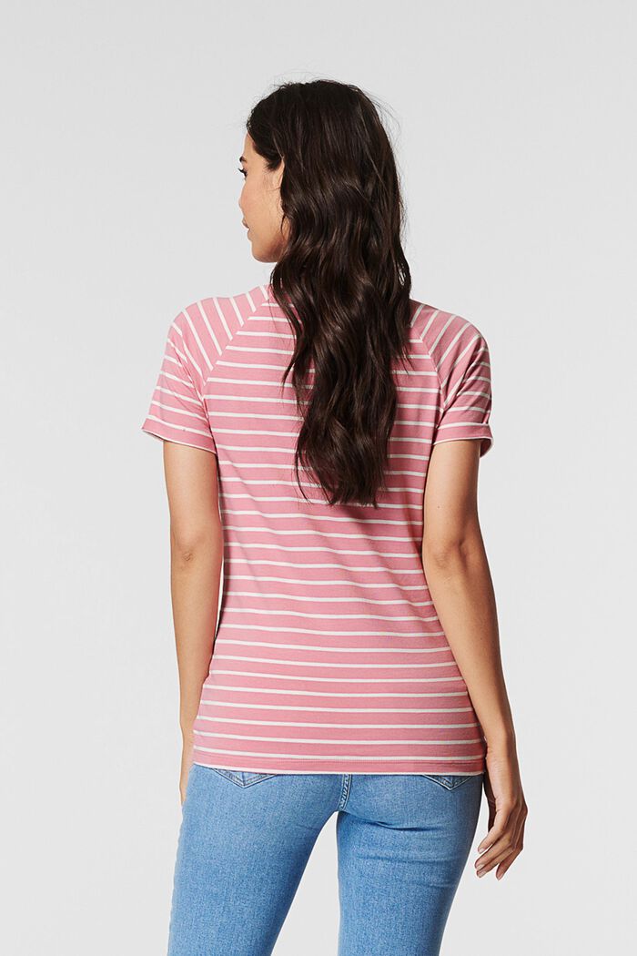 Striped T-shirt, made of organic cotton, LIGHT TAUPE, detail image number 3