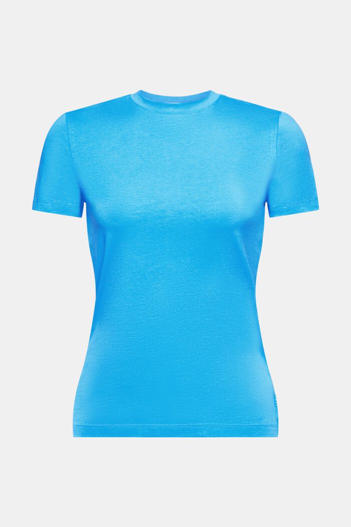 Crewneck T-Shirt, BLUE, detail image number 5