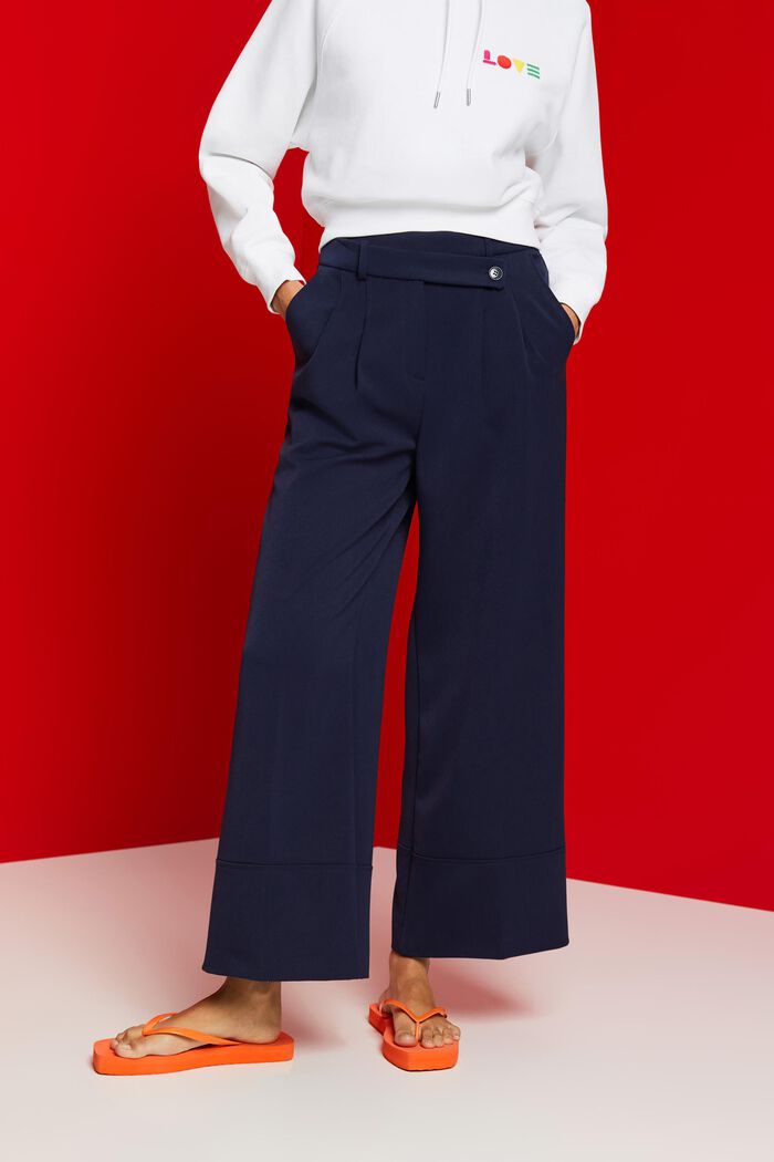 Overjas afbreken Springplank ESPRIT - Culotte trousers with blended viscose at our online shop