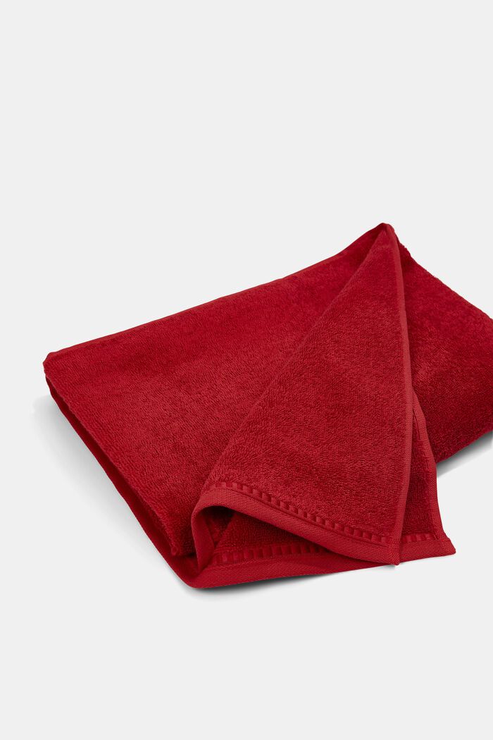 Containing TENCEL™: triple pack of terrycloth towels, RUBIN, detail image number 4