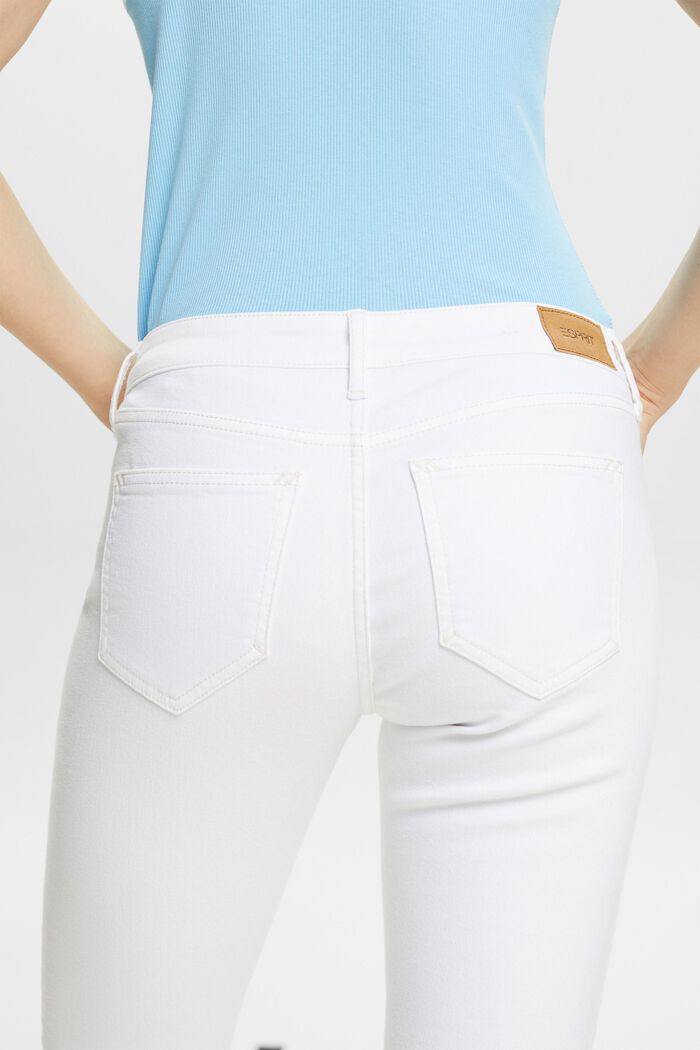 Mid Capri Jeans, WHITE, detail image number 4