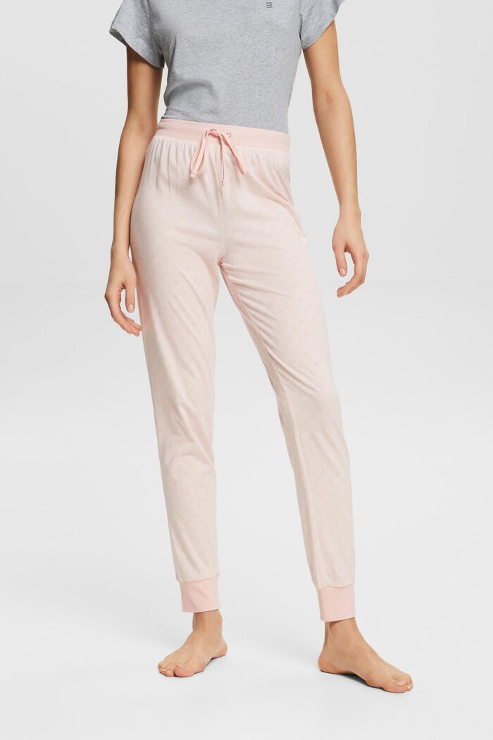 Printed Jersey Pajama Pant, LIGHT PINK, detail image number 0