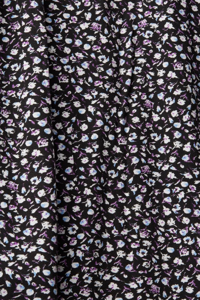 CURVY floral blouse made of LENZING™ ECOVERO™, NAVY, detail image number 4