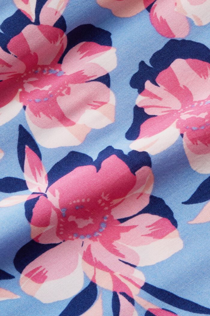 Printed Beach Tunic, LIGHT BLUE LAVENDER, detail image number 5
