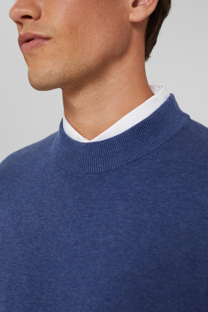Jumper made of 100% organic cotton, GREY BLUE, detail image number 2