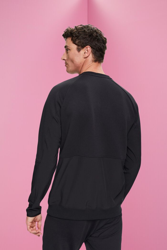 Sweatshirt with zip pockets, BLACK, detail image number 3