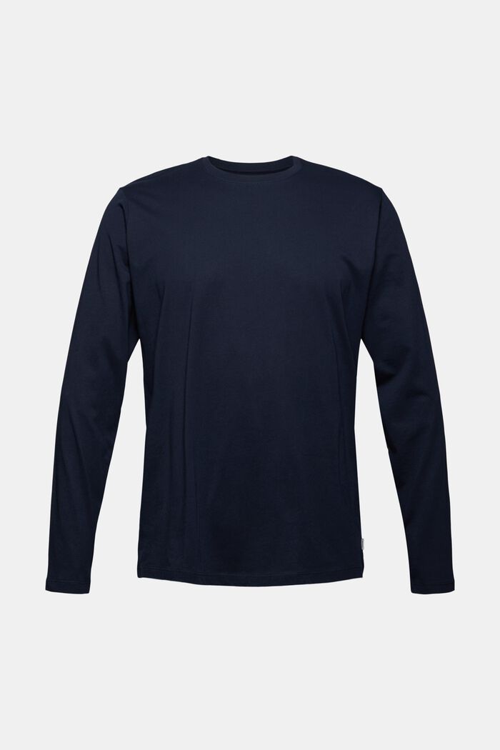 Jersey long sleeve top in 100% organic cotton