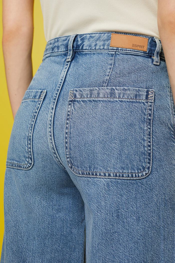 Jeans culotte, BLUE LIGHT WASHED, detail image number 4