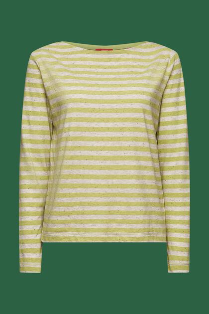 Striped Jersey Long Sleeve Top