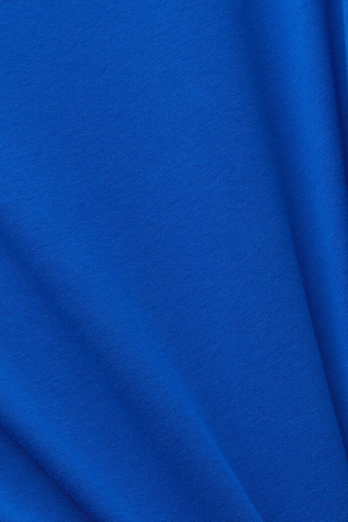 V-Neck Slub T-Shirt, BRIGHT BLUE, detail image number 4