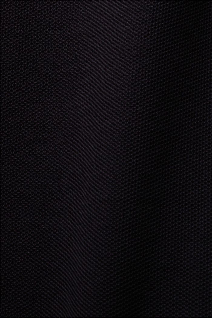Piqué polo shirt with glitter, 100% cotton, BLACK, detail image number 4