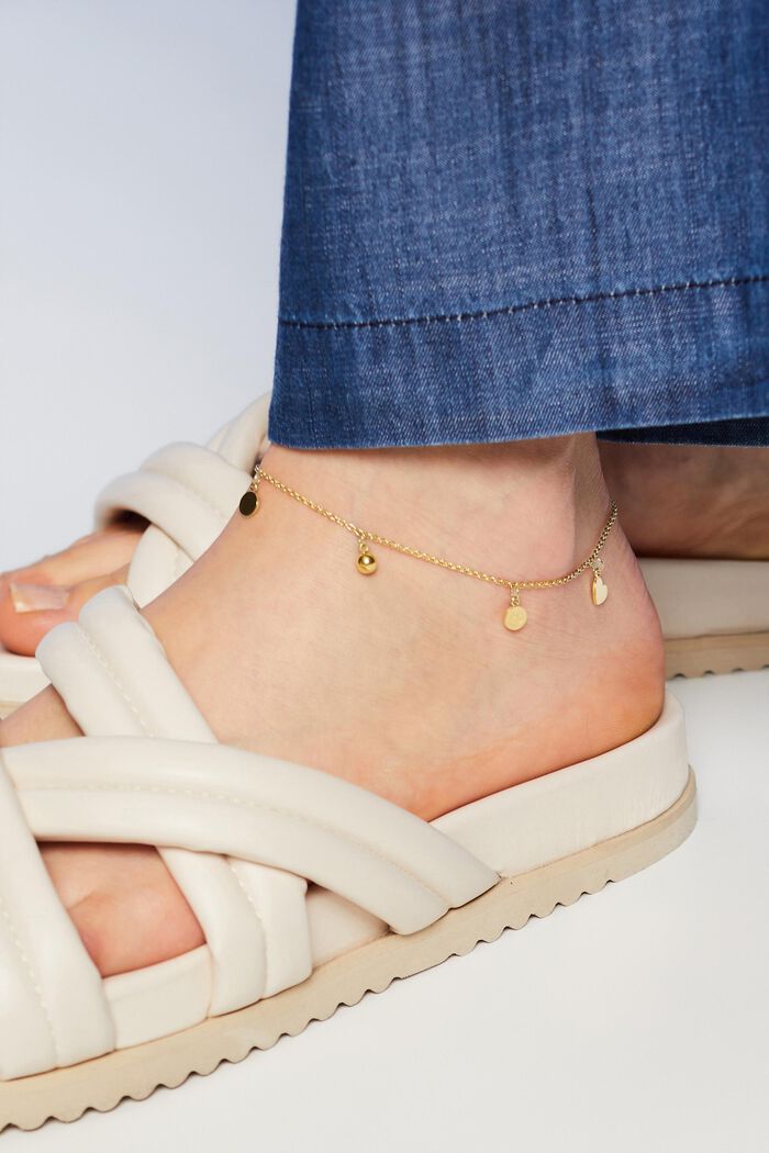 ESPRIT - Lucky charms anklet, stainless steel at our online shop