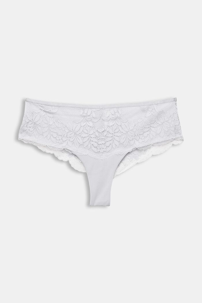 Recycled: briefs with lace, LAVENDER, detail image number 1