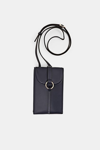 Faux Leather Crossbody Phone Bag