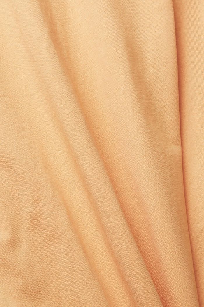 Oversized T-shirt with a logo print, PEACH, detail image number 4