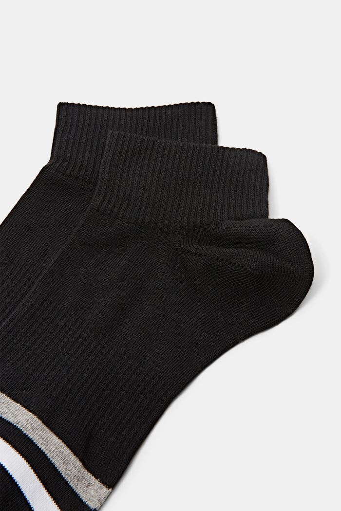 2-Pack Striped Socks, BLACK, detail image number 2