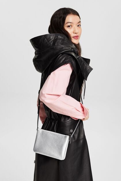 Faux Leather Shoulder Bag