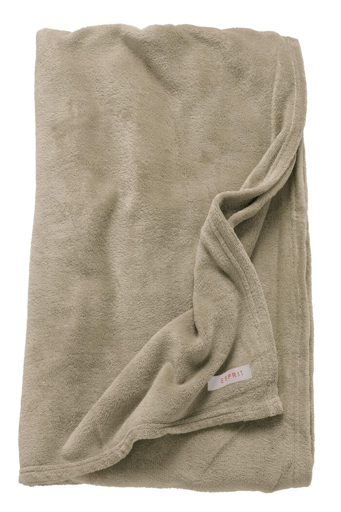 Fleece plaid, BEIGE, detail image number 2