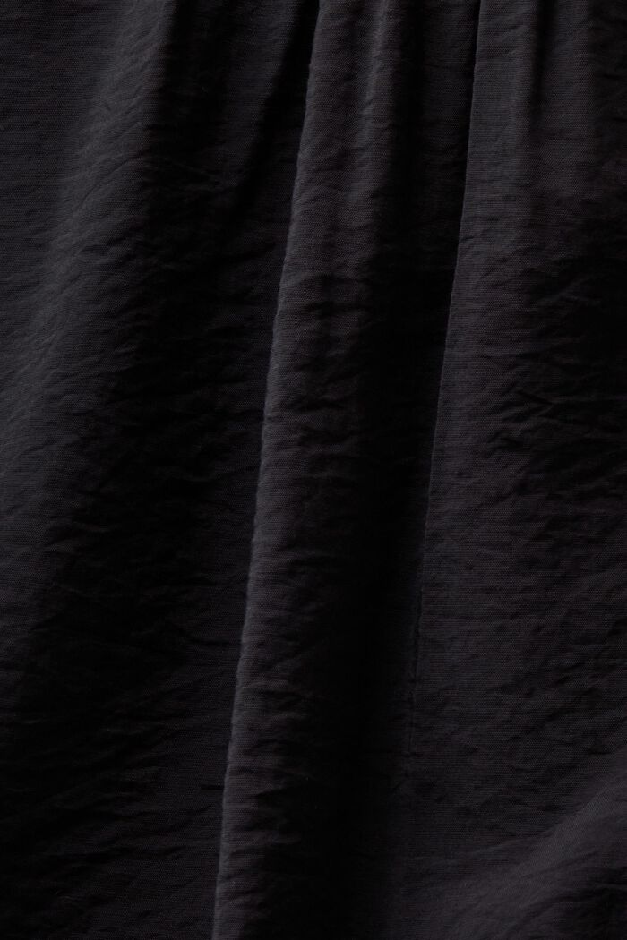 Gathered Wrap Blouse, BLACK, detail image number 4