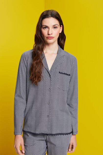 Pyjama top with lace