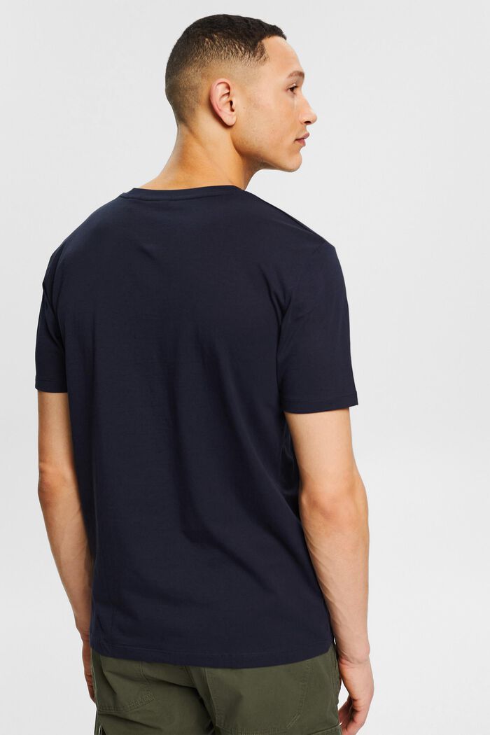 Jersey T-shirt with a logo print, NAVY, detail image number 3