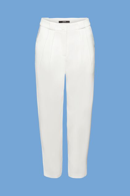 Spring twill cropped trousers