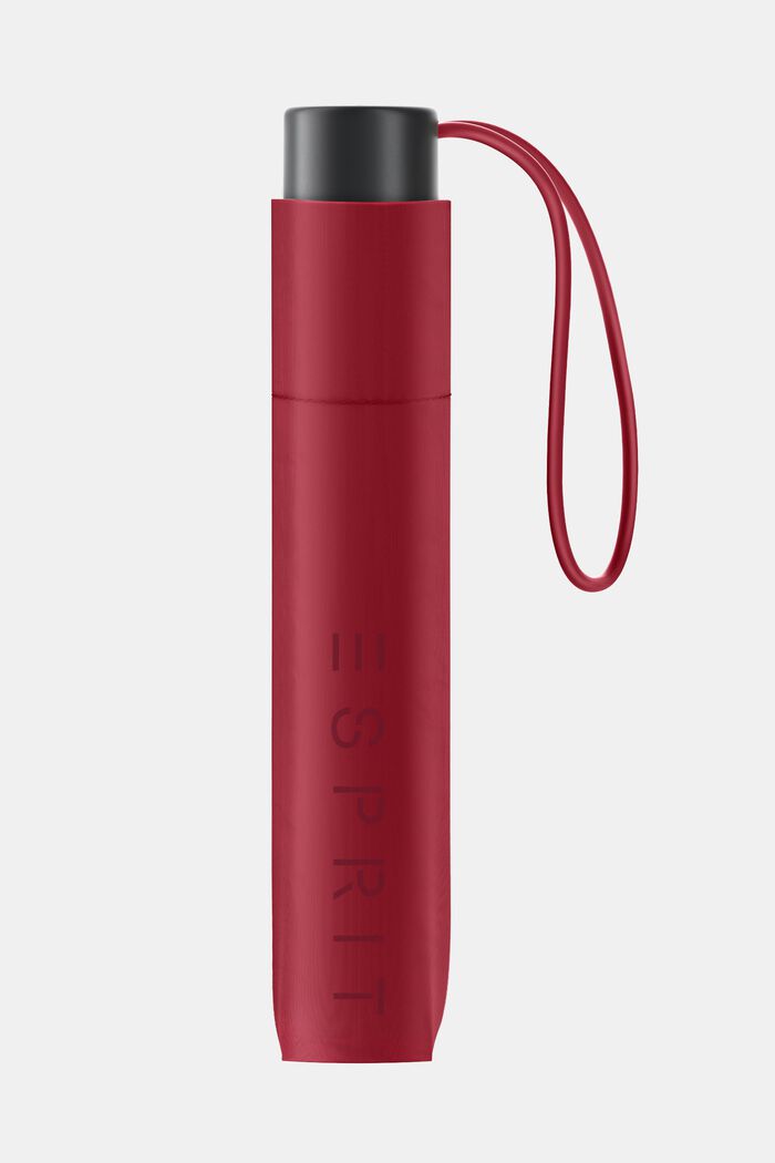 ESPRIT - Pocket umbrella in red with logo print at our online shop
