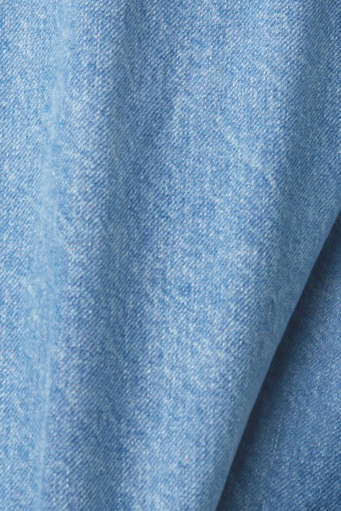 Pure cotton denim jacket, BLUE MEDIUM WASHED, detail image number 6