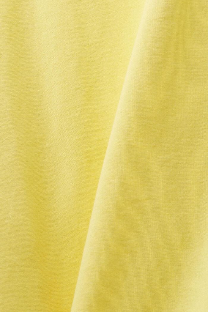 Cotton t-shirt, LIGHT YELLOW, detail image number 6