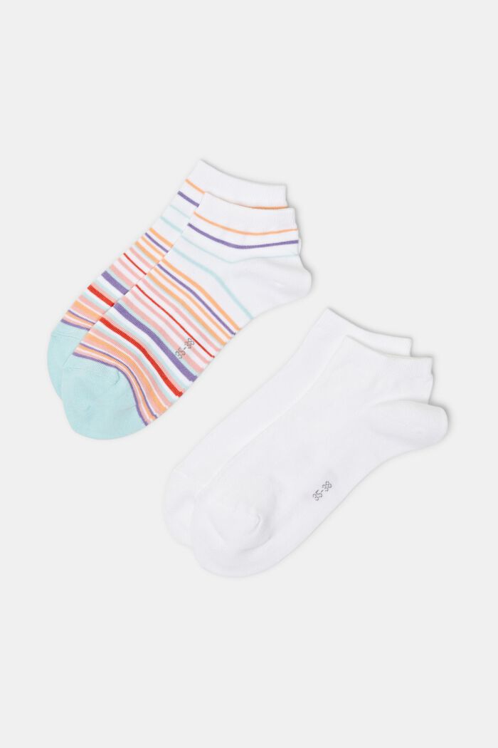 2-Pack Organic Cotton Socks, NEW WHITE, detail image number 0