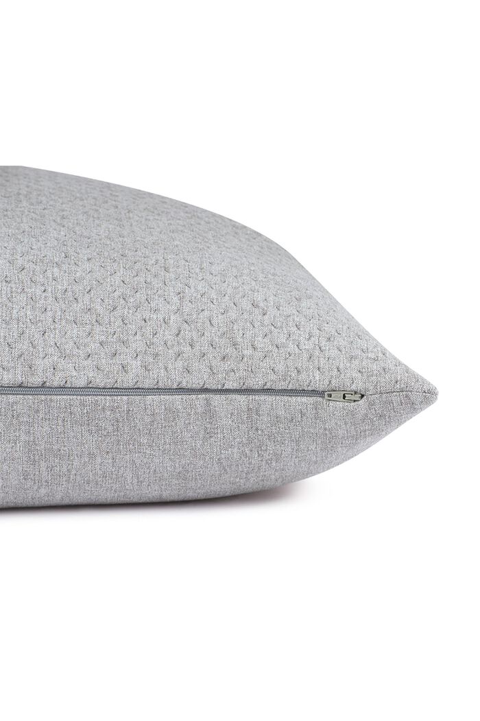 Woven decorative cushion cover, LIGHT GREY, detail image number 3