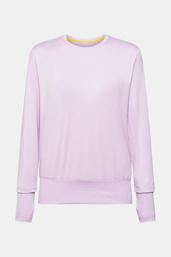 Long-sleeved top with back pleat, VIOLET, detail image number 6