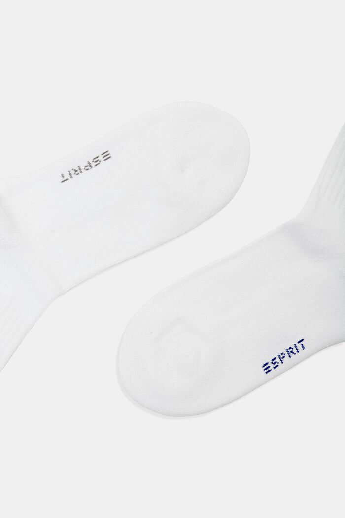 2-pack of athletic socks, organic cotton, RAW WHITE, detail image number 1