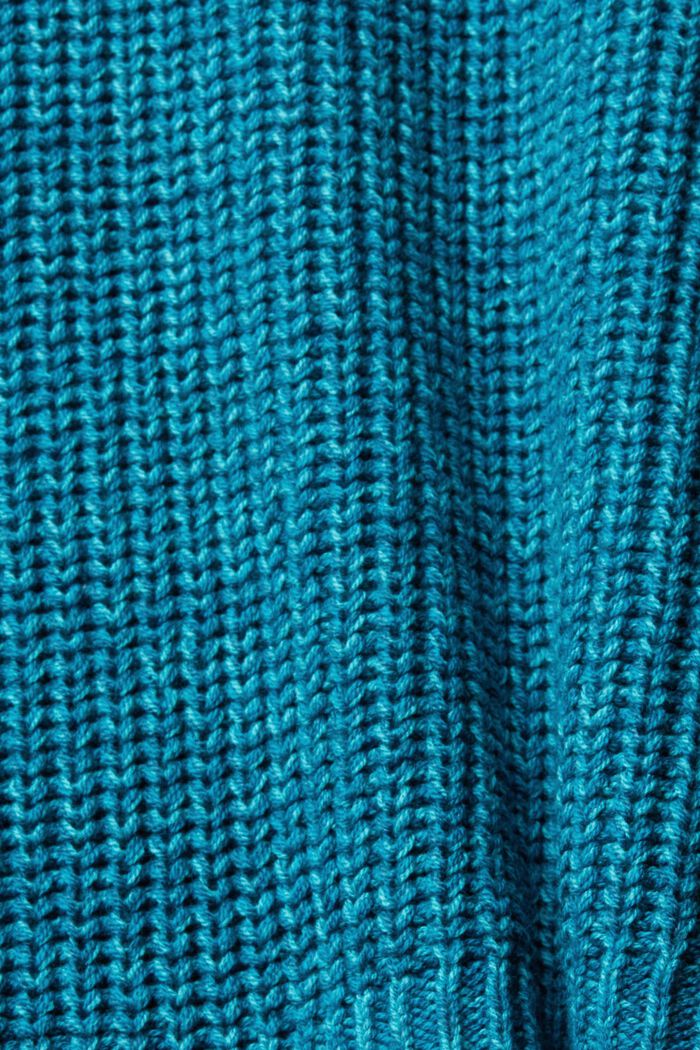 Ribbed knit jumper, TEAL BLUE, detail image number 1