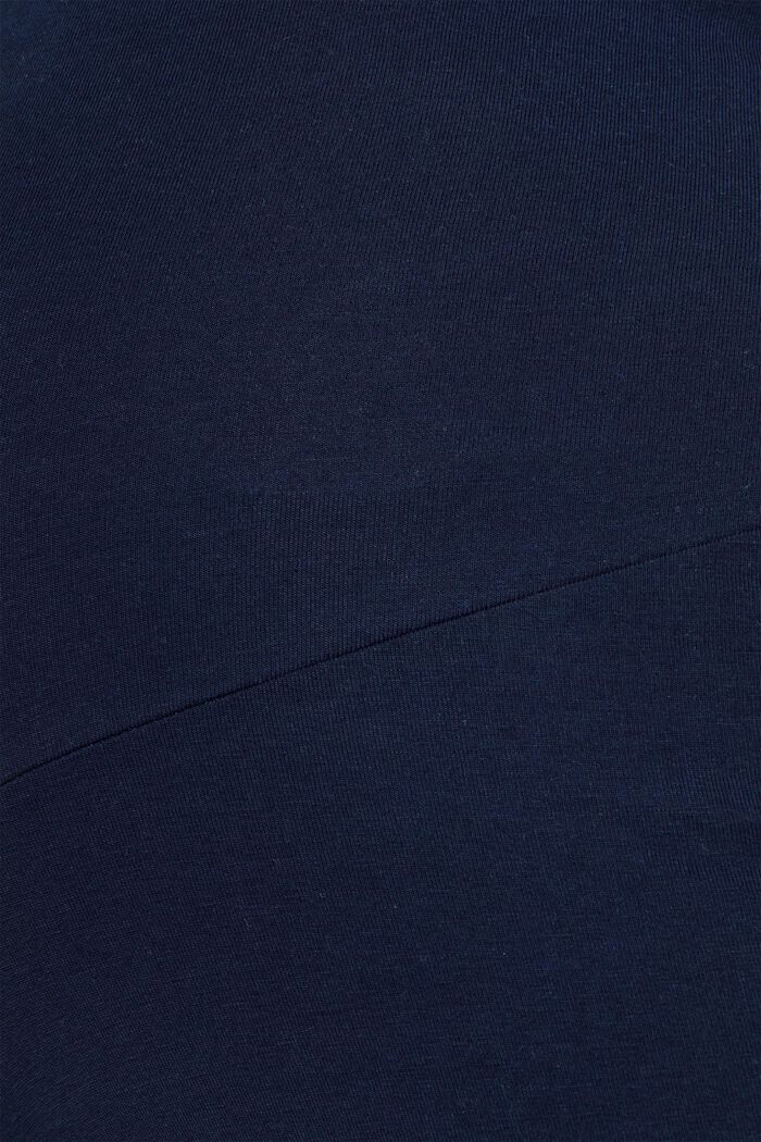 Jersey trousers with an over-bump waistband, NIGHT BLUE, detail image number 4