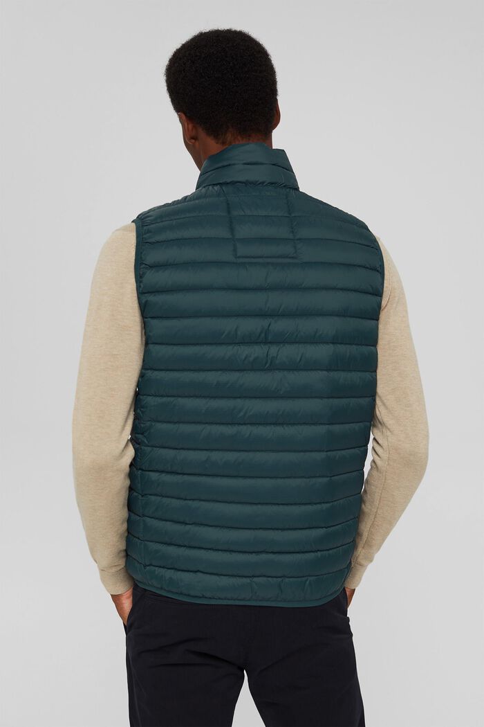 Recycled: Quilted body warmer with 3M™ Thinsulate™, TEAL BLUE, detail image number 3