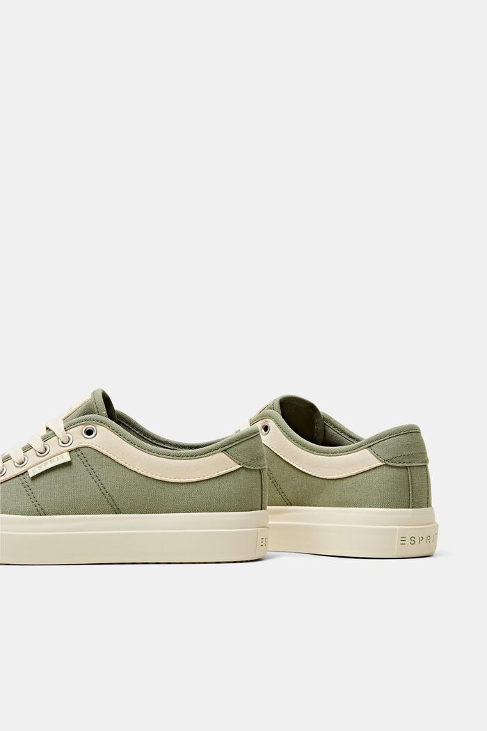 Trainers with platform sole, KHAKI GREEN, detail image number 4