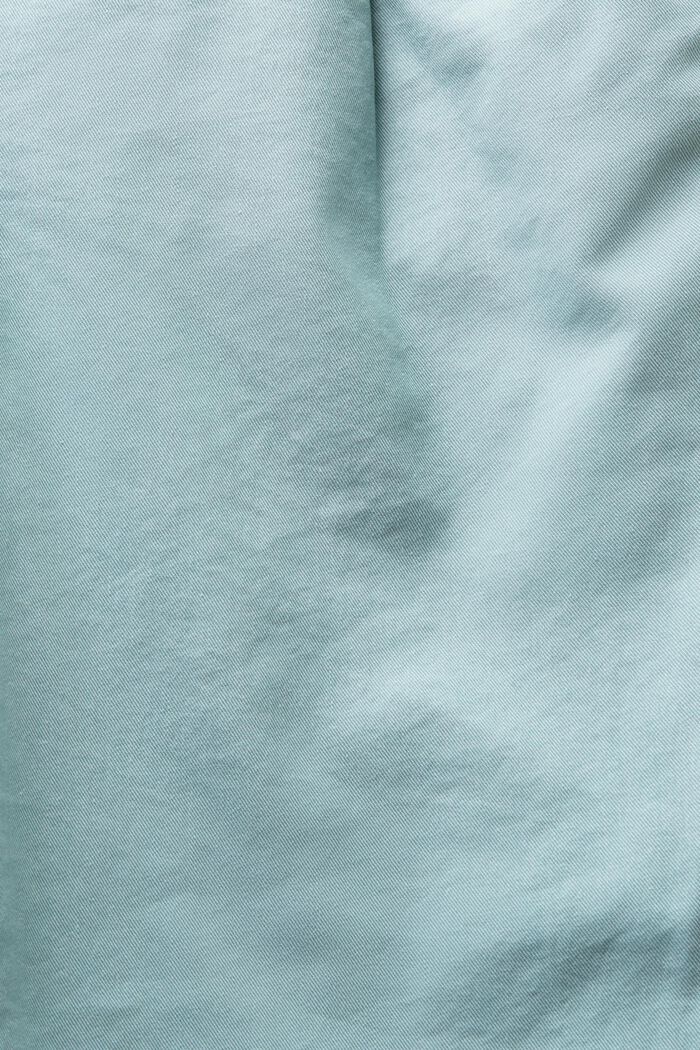 Belted Chino Pants, LIGHT GREEN BLUE, detail image number 6