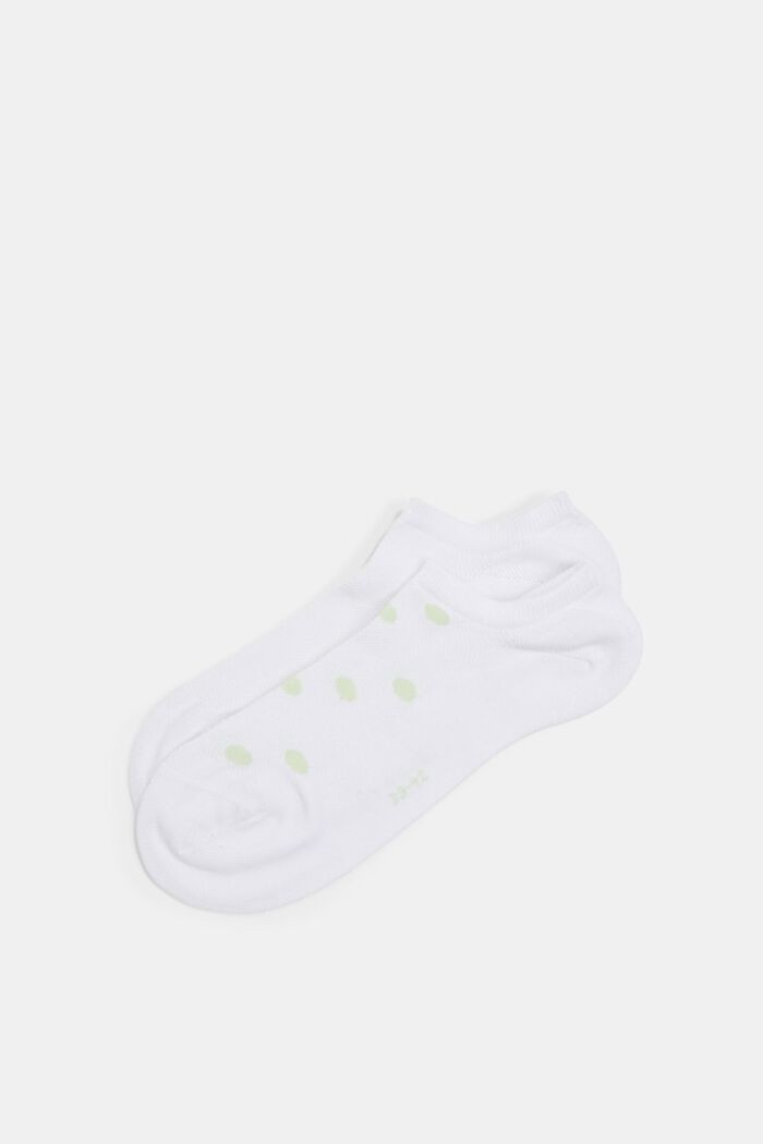 2-pack of trainer socks with mesh, organic cotton, RAW WHITE, detail image number 0