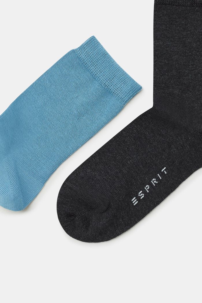 Five pack of plain-coloured socks, SORTIMENT, detail image number 1
