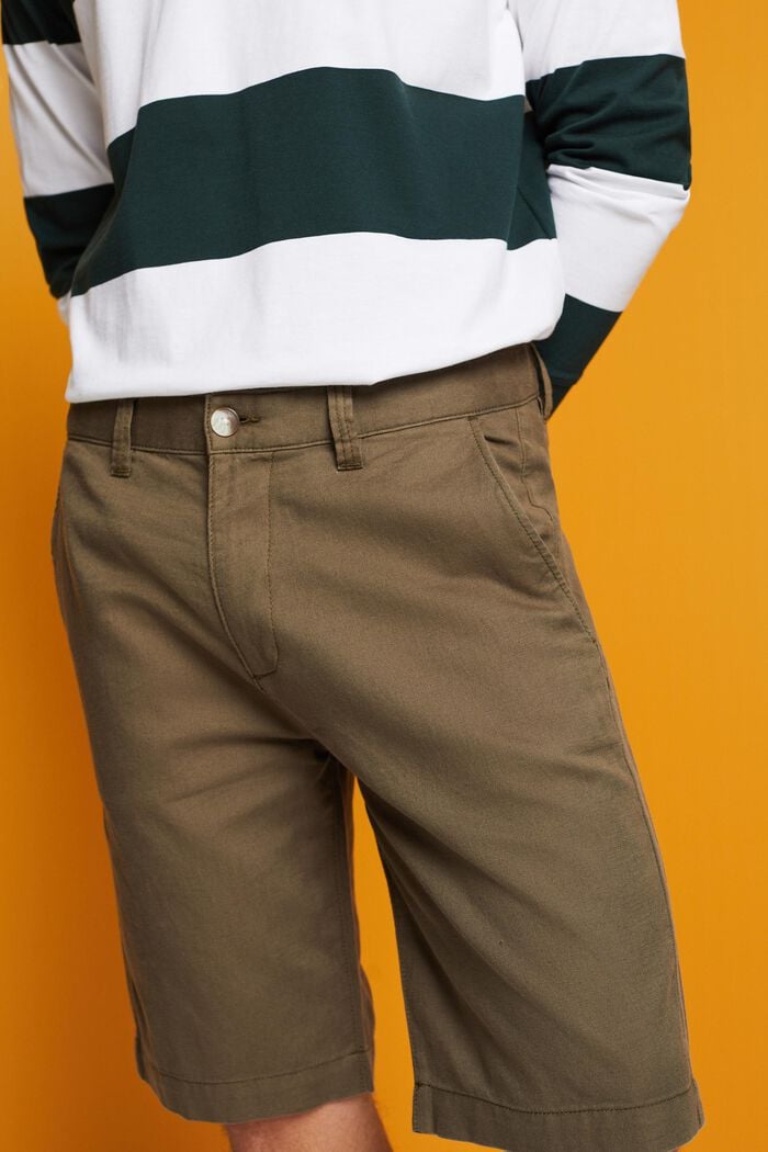 Chino-style shorts, DUSTY GREEN, detail image number 2
