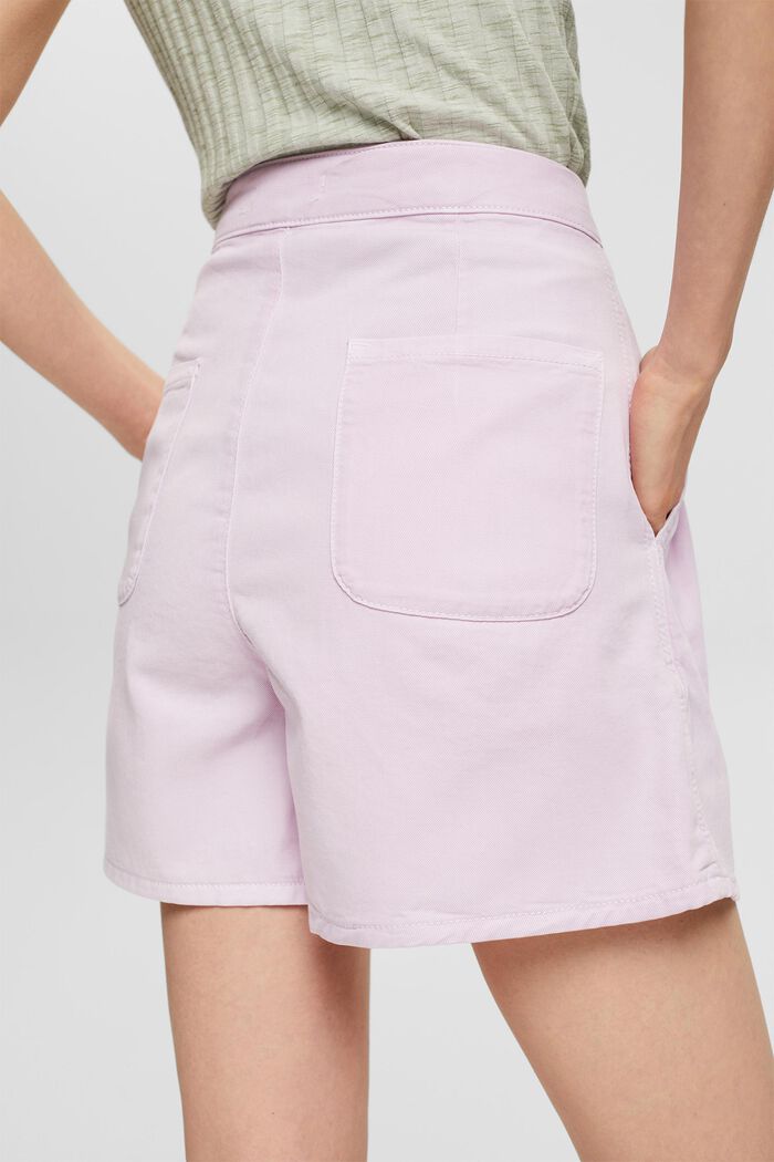 Shorts with waist pleats, LILAC, detail image number 6
