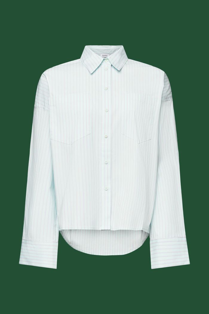 Striped Button-Down Shirt, MINT/LAVENDER, detail image number 6