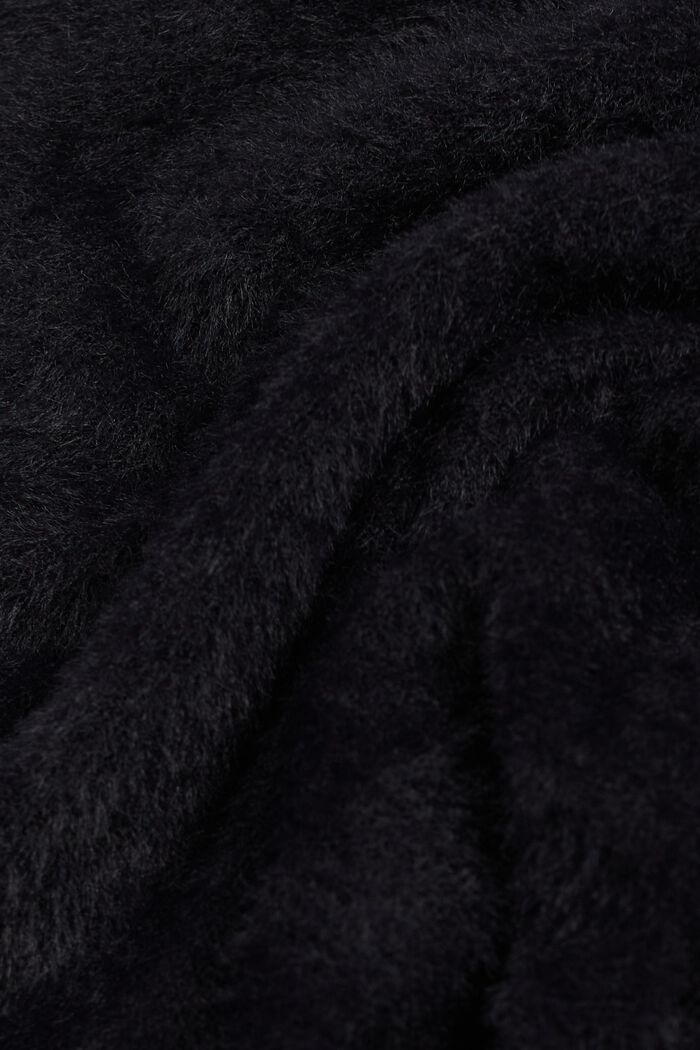 Wool Blend V-Neck Vest, BLACK, detail image number 5