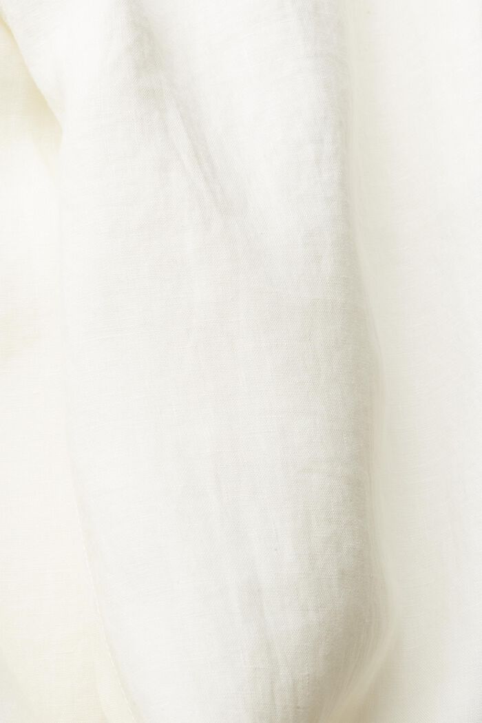 CURVY linen trousers with a wide leg, OFF WHITE, detail image number 4