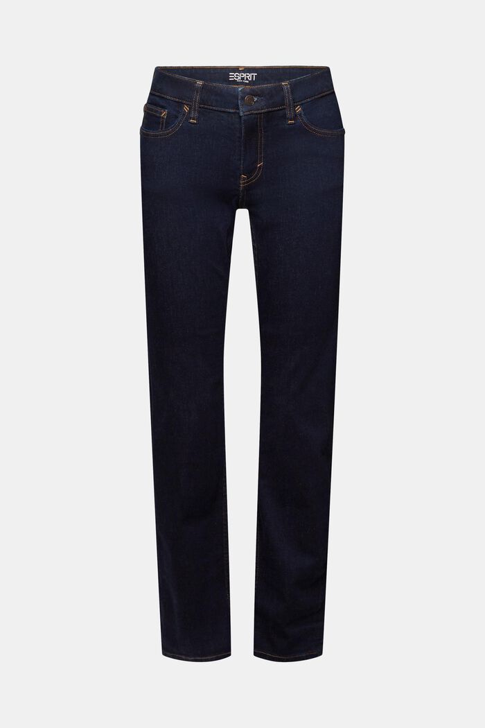 ESPRIT - Straight leg stretch jeans, cotton blend at our online shop